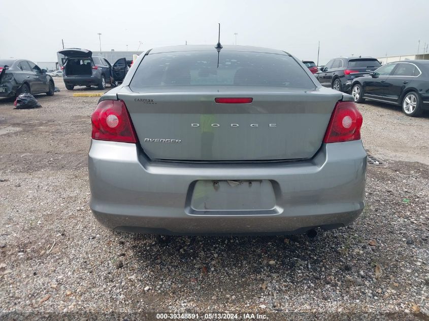 2013 Dodge Avenger Se VIN: 1C3CDZAB8DN665067 Lot: 39348591