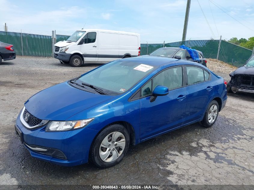 2013 Honda Civic Lx VIN: 2HGFB2F52DH518794 Lot: 39348643