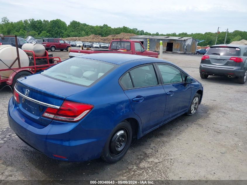 2013 Honda Civic Lx VIN: 2HGFB2F52DH518794 Lot: 39348643