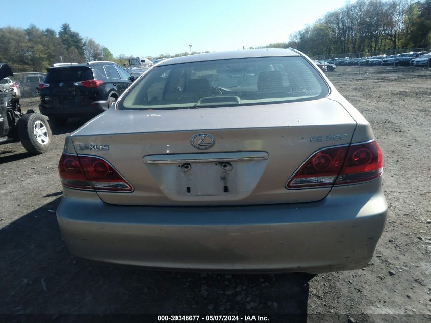 2006 Lexus Es 330 VIN: JTHBA30G565159143 Lot: 39348677