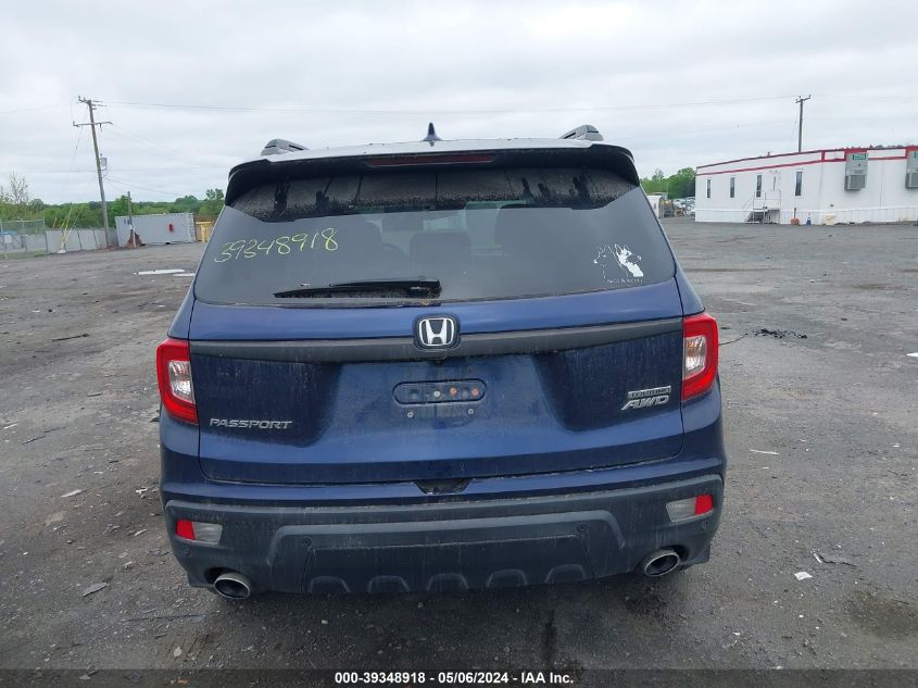 2019 Honda Passport Touring VIN: 5FNYF8H93KB014949 Lot: 39348918