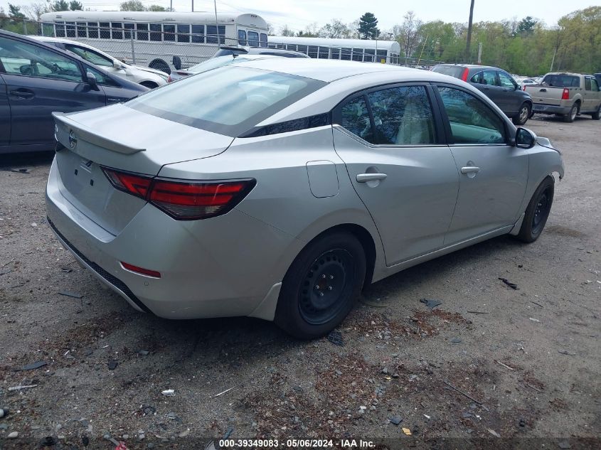 2021 Nissan Sentra S Xtronic Cvt VIN: 3N1AB8BV7MY242272 Lot: 39349083