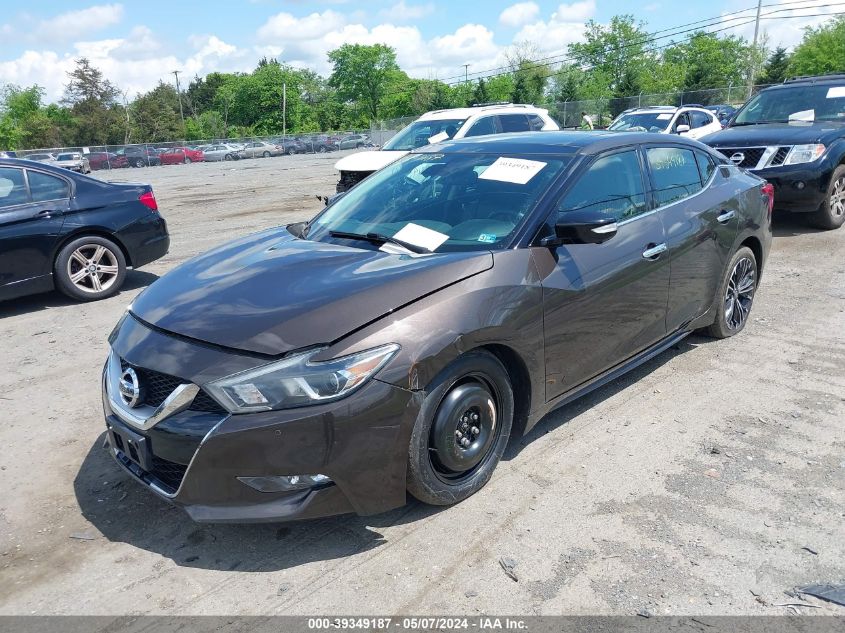 2016 Nissan Maxima 3.5 Platinum VIN: 1N4AA6AP6GC429531 Lot: 39349187