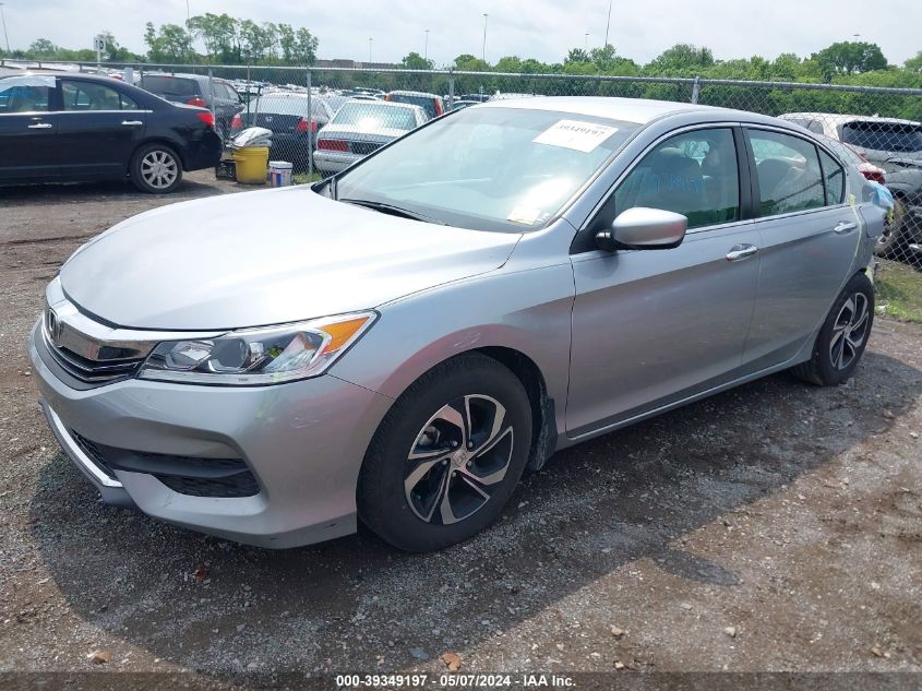 2016 Honda Accord Lx VIN: 1HGCR2F38GA121784 Lot: 39349197