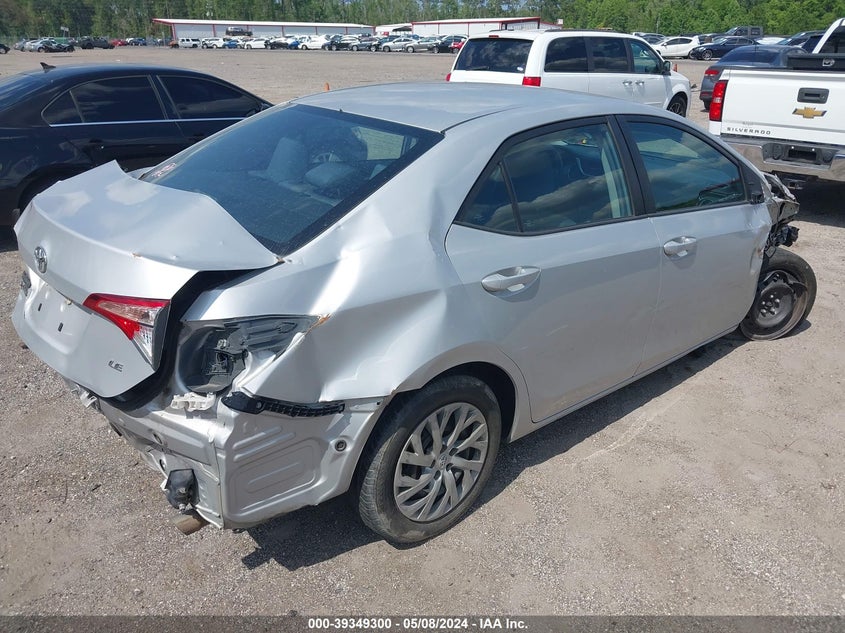 VIN 2T1BURHE8JC118807 2018 TOYOTA COROLLA LE
