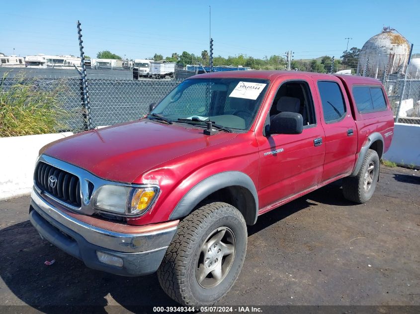 2002 Toyota Tacoma Base V6 VIN: 5TEHN72N72Z134979 Lot: 39349344