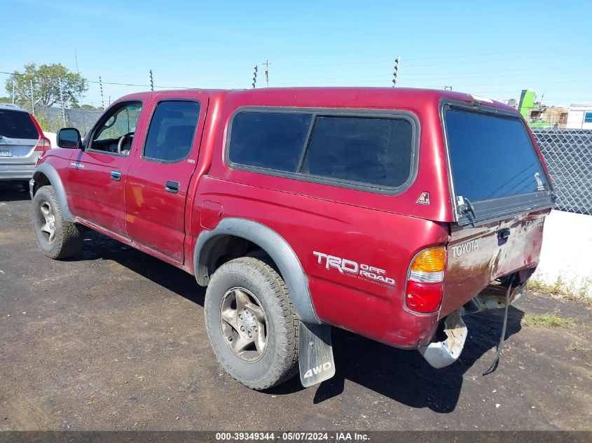 2002 Toyota Tacoma Base V6 VIN: 5TEHN72N72Z134979 Lot: 39349344