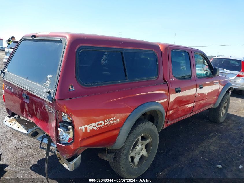 2002 Toyota Tacoma Base V6 VIN: 5TEHN72N72Z134979 Lot: 39349344