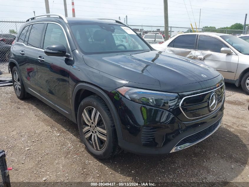 2022 Mercedes-Benz Eqb 300 Suv 4Matic VIN: W1N9M0KB5NN011590 Lot: 39349437