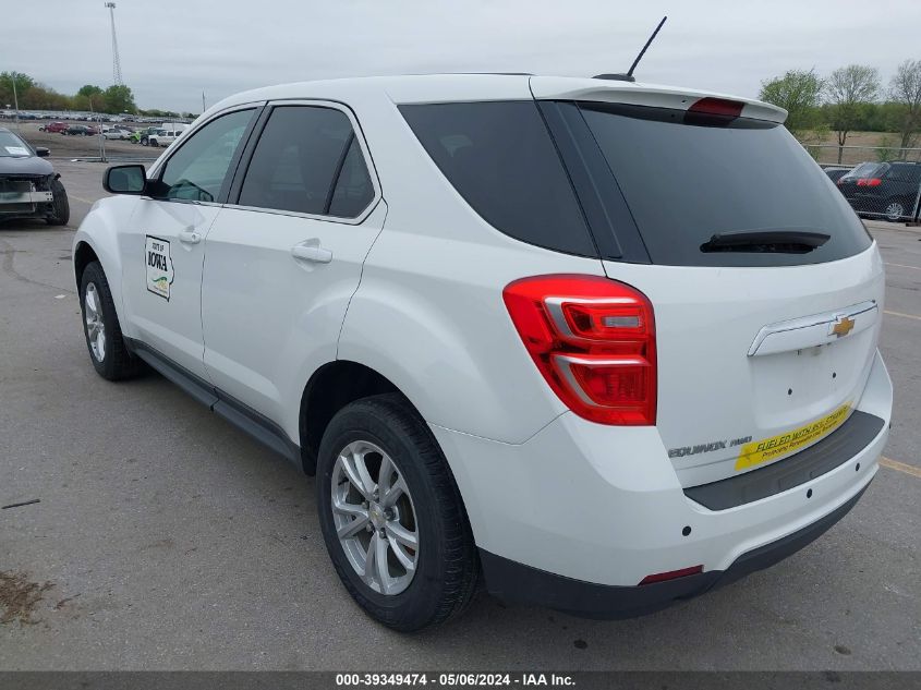 2017 Chevrolet Equinox Ls VIN: 2GNFLEEK7H6215930 Lot: 39349474