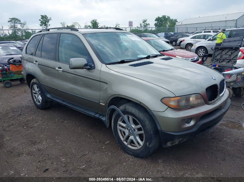 2006 BMW X5 3.0I VIN: 5UXFA13506LY44503 Lot: 39349514