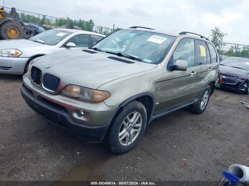 2006 BMW X5 3.0I VIN: 5UXFA13506LY44503 Lot: 39349514