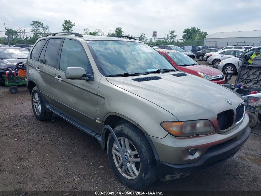 2006 BMW X5 3.0I VIN: 5UXFA13506LY44503 Lot: 39349514