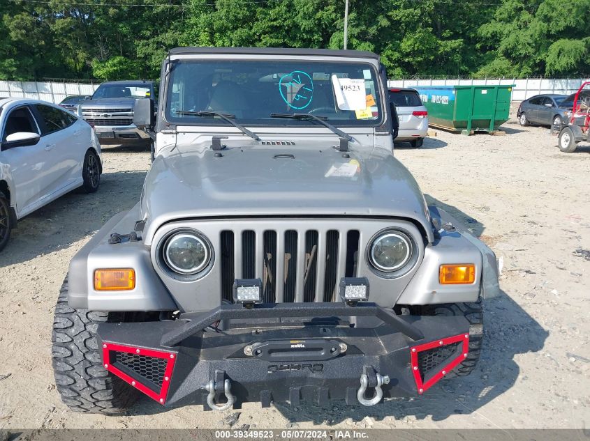 2000 Jeep Wrangler Se VIN: 1J4FA29P2YP753271 Lot: 39349523