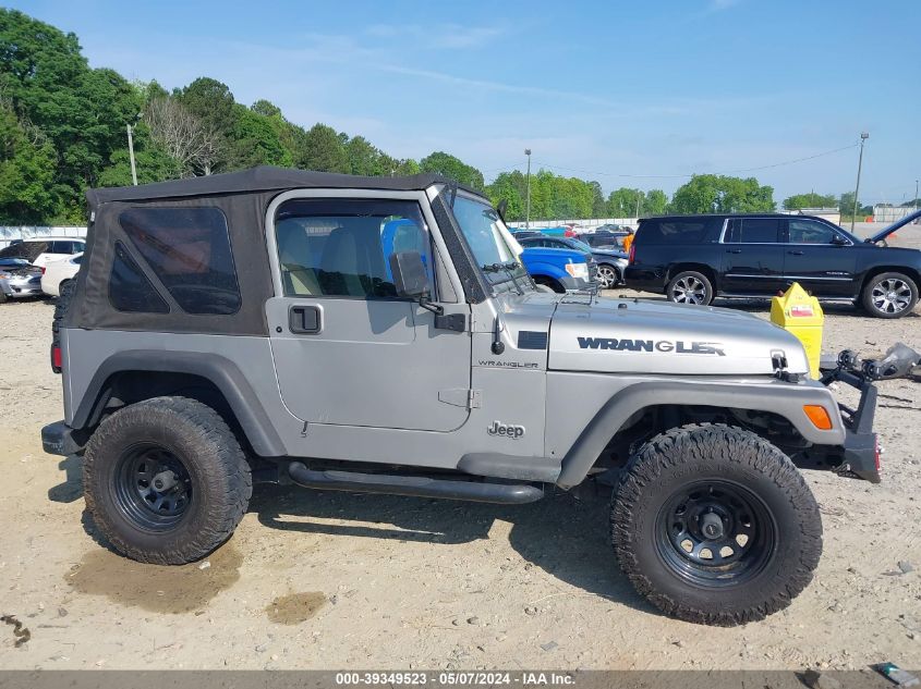 2000 Jeep Wrangler Se VIN: 1J4FA29P2YP753271 Lot: 39349523