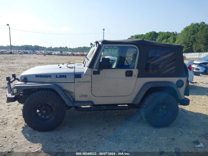 2000 Jeep Wrangler Se VIN: 1J4FA29P2YP753271 Lot: 39349523