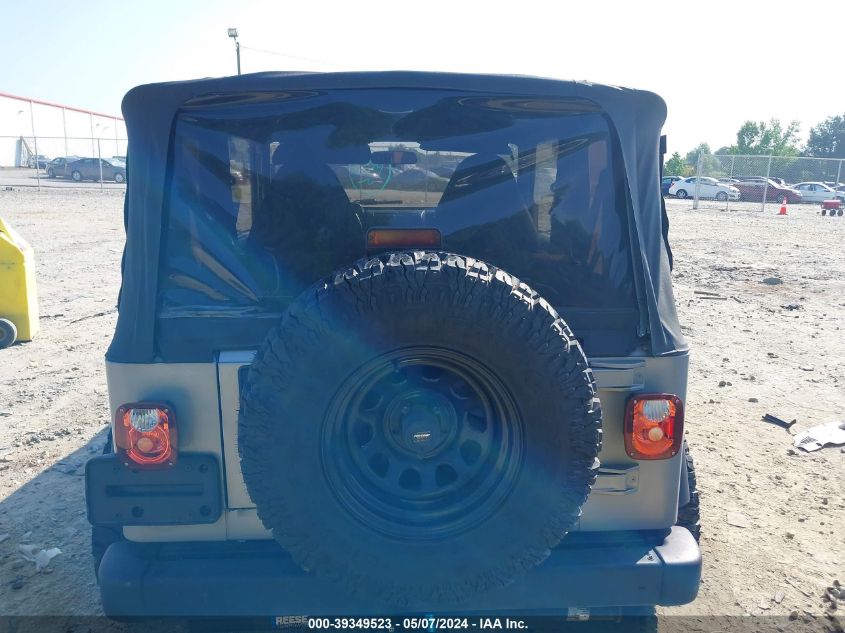 2000 Jeep Wrangler Se VIN: 1J4FA29P2YP753271 Lot: 39349523