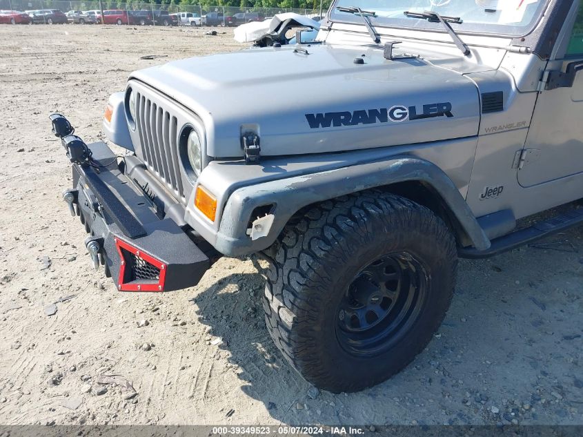 2000 Jeep Wrangler Se VIN: 1J4FA29P2YP753271 Lot: 39349523