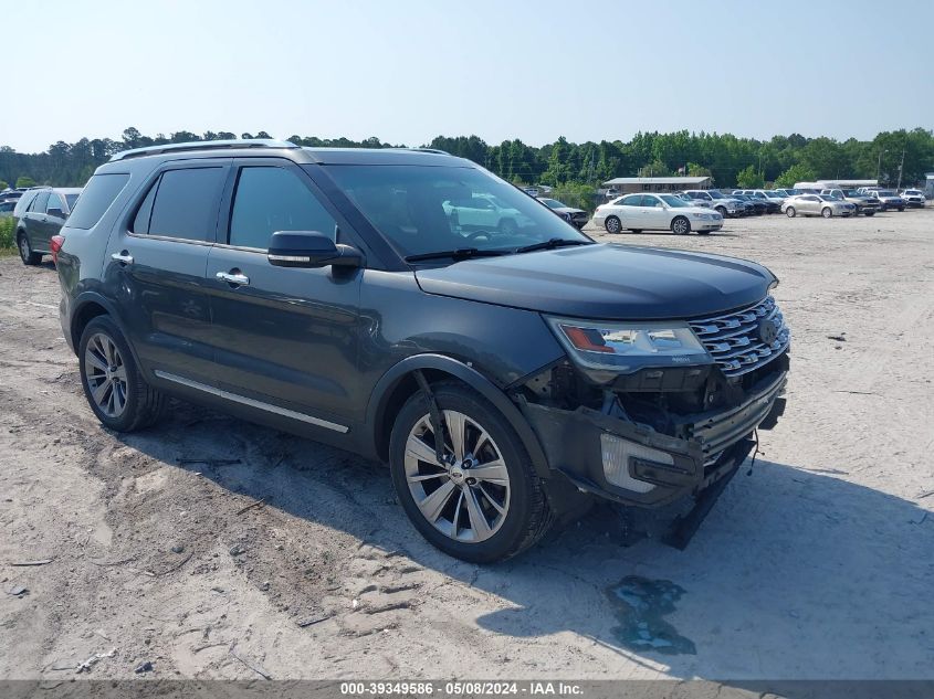 2016 Ford Explorer Limited VIN: 1FM5K7F84GGC50151 Lot: 39349586