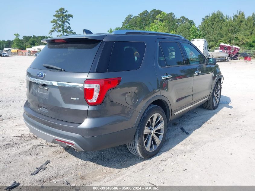 2016 Ford Explorer Limited VIN: 1FM5K7F84GGC50151 Lot: 39349586