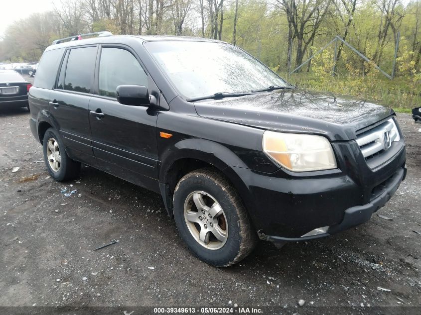 2007 Honda Pilot Ex-L VIN: 2HKYF18747H509188 Lot: 39349613