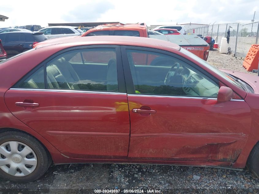 2002 Toyota Camry Le VIN: 4T1BE32K22U034846 Lot: 39349697