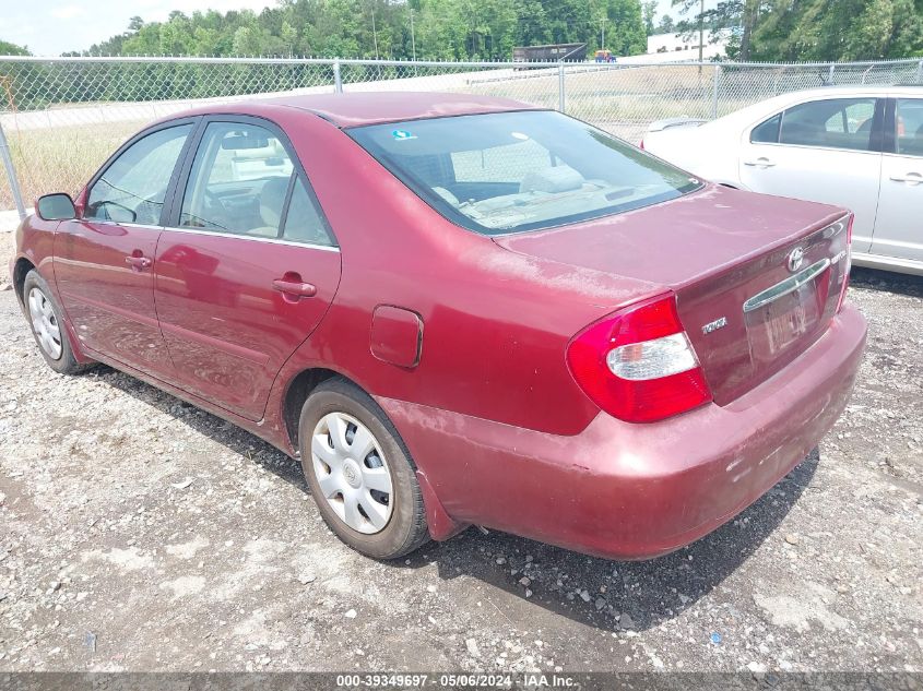 2002 Toyota Camry Le VIN: 4T1BE32K22U034846 Lot: 39349697