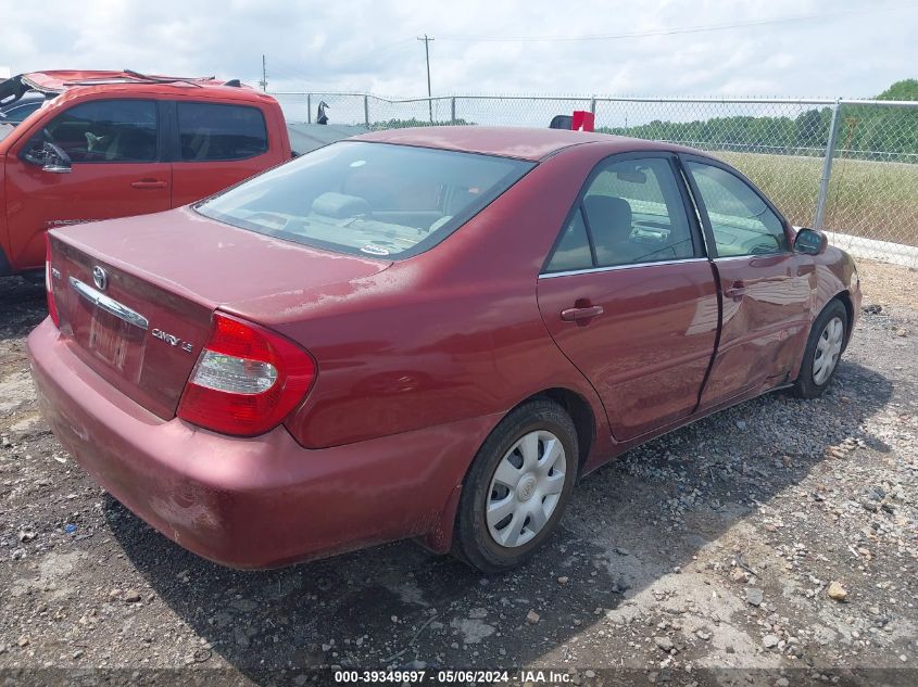 2002 Toyota Camry Le VIN: 4T1BE32K22U034846 Lot: 39349697