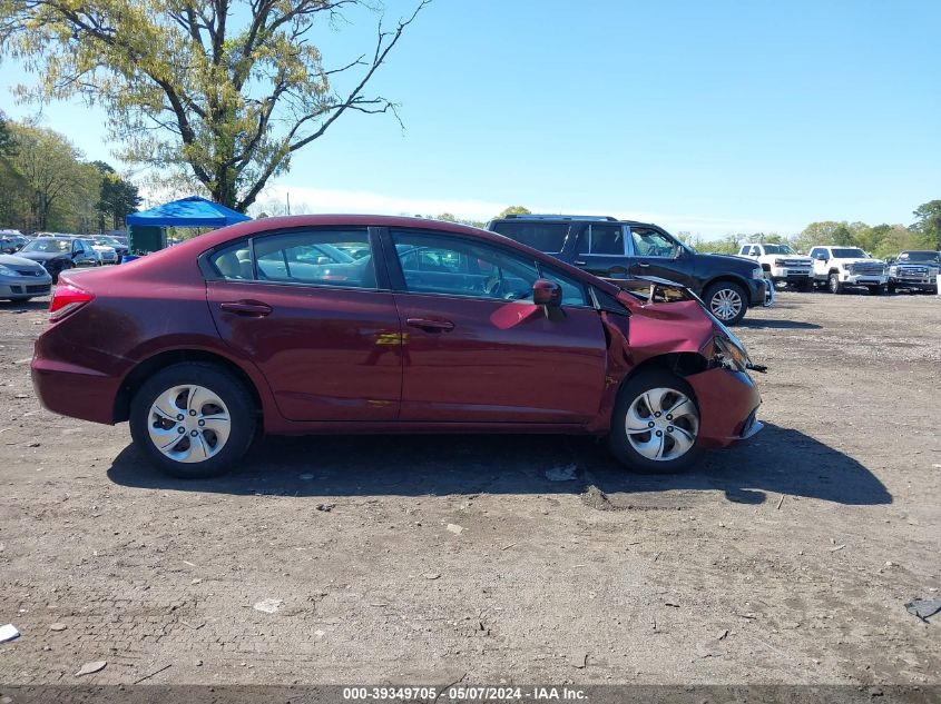 2015 Honda Civic Lx VIN: 19XFB2F59FE287860 Lot: 39349705