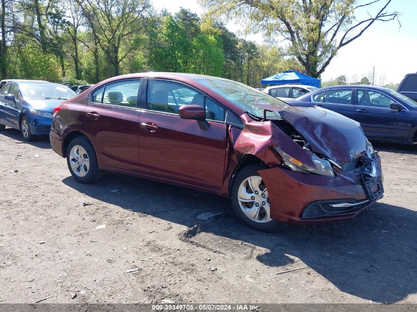 2015 Honda Civic Lx VIN: 19XFB2F59FE287860 Lot: 39349705