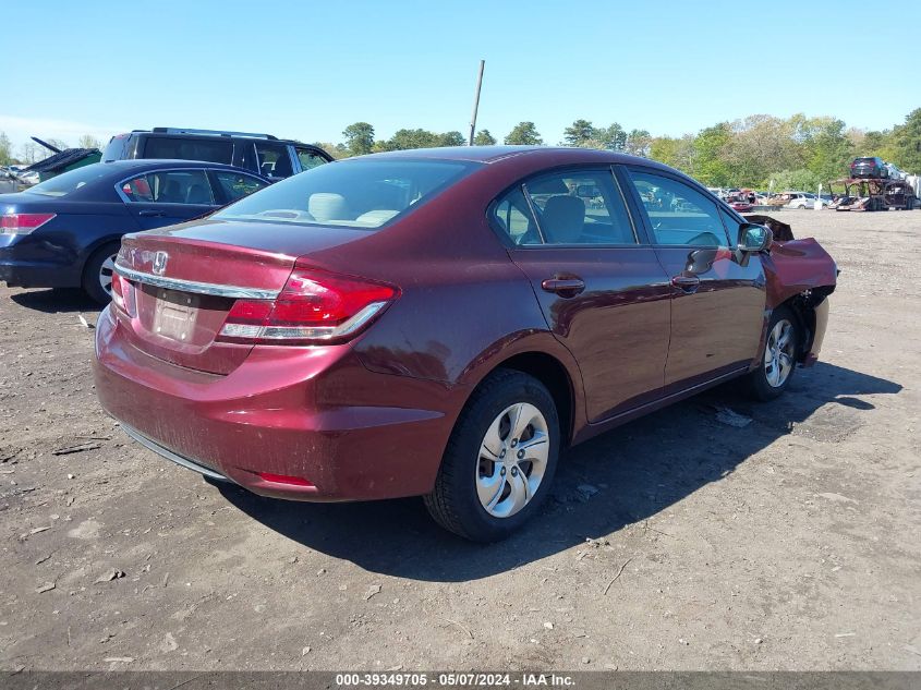 2015 Honda Civic Lx VIN: 19XFB2F59FE287860 Lot: 39349705