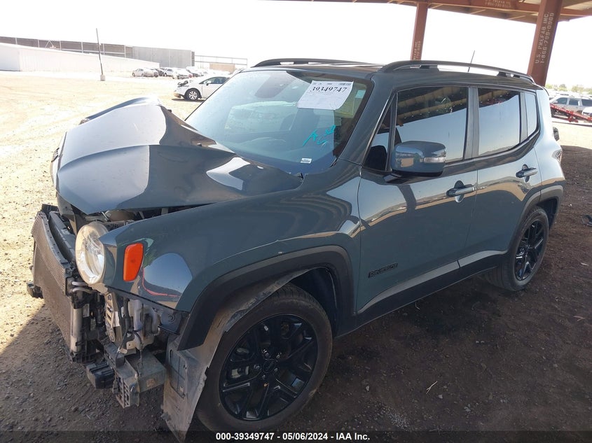 VIN ZACCJABB4JPH32464 2018 JEEP RENEGADE ALTITUDE FWD
