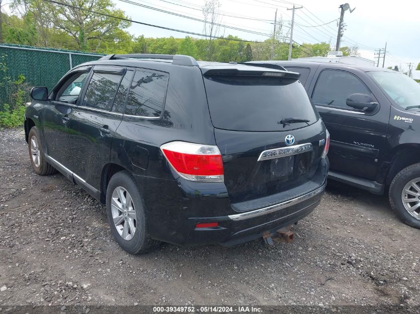 2012 Toyota Highlander Hybrid Base V6 VIN: JTEBC3EH8C2010148 Lot: 39349752