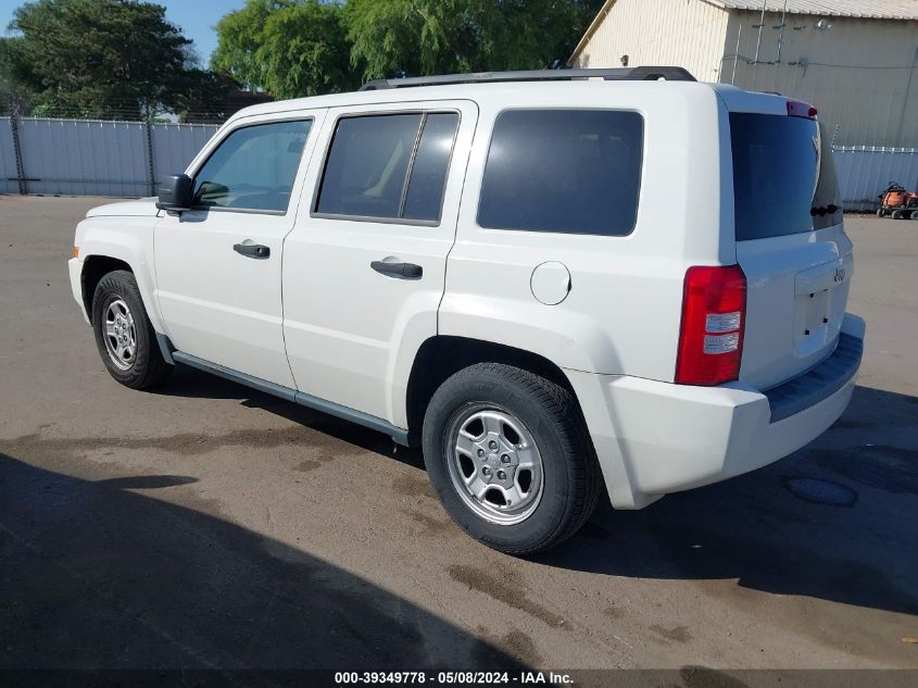 2008 Jeep Patriot Sport VIN: 1J8FT28088D756545 Lot: 39349778