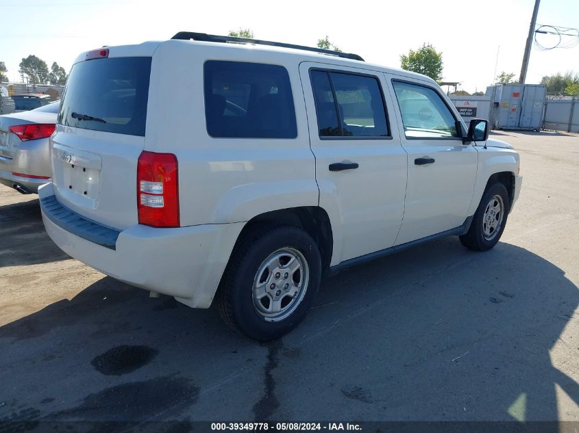 2008 Jeep Patriot Sport VIN: 1J8FT28088D756545 Lot: 39349778