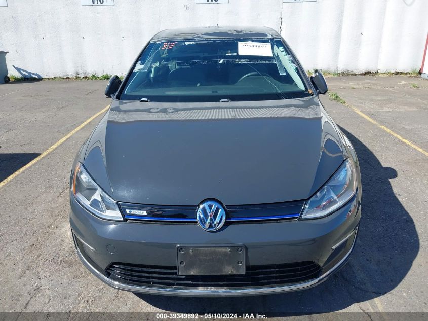 2016 Volkswagen E-Golf Se VIN: WVWKP7AU3GW910893 Lot: 39349892