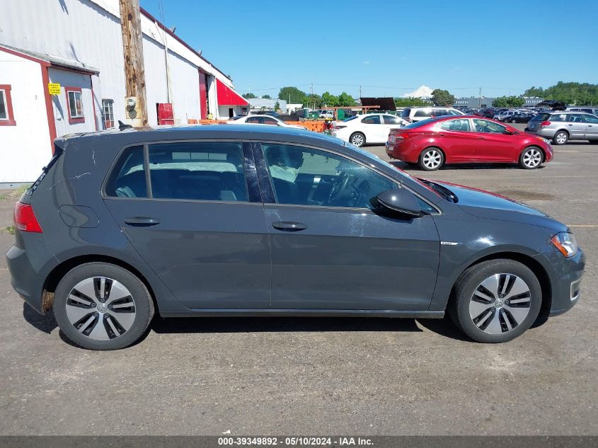 2016 Volkswagen E-Golf Se VIN: WVWKP7AU3GW910893 Lot: 39349892