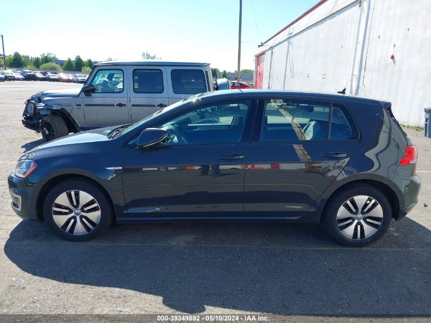 2016 Volkswagen E-Golf Se VIN: WVWKP7AU3GW910893 Lot: 39349892