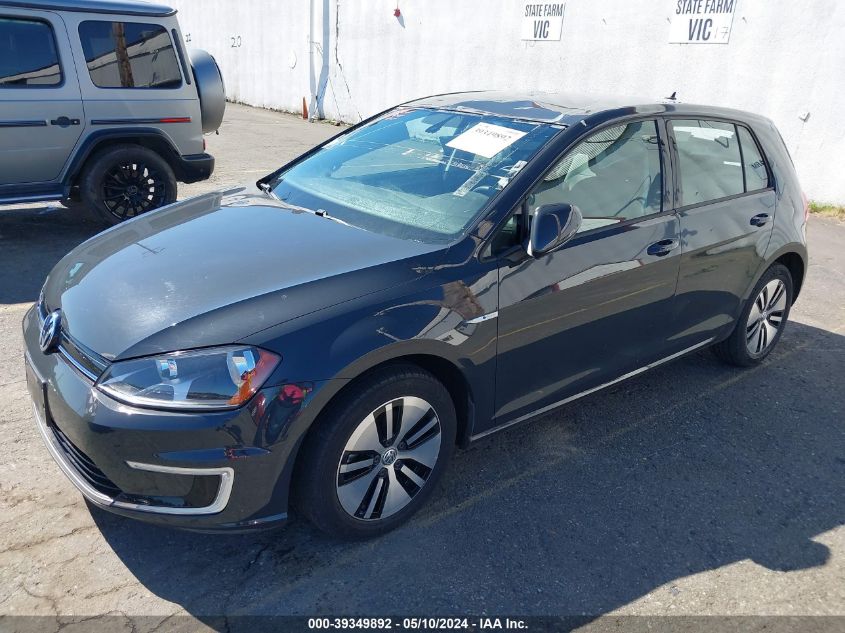 2016 Volkswagen E-Golf Se VIN: WVWKP7AU3GW910893 Lot: 39349892