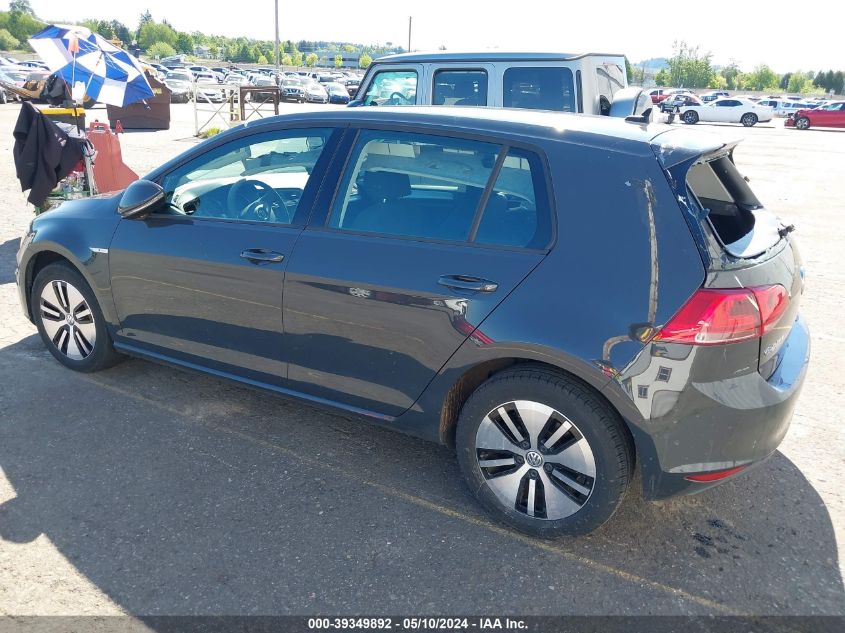 2016 Volkswagen E-Golf Se VIN: WVWKP7AU3GW910893 Lot: 39349892