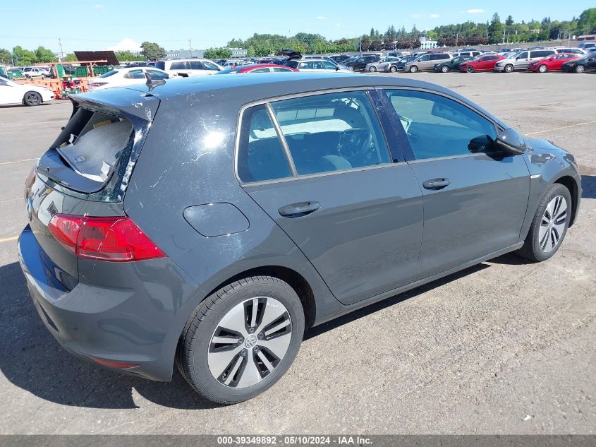 2016 Volkswagen E-Golf Se VIN: WVWKP7AU3GW910893 Lot: 39349892