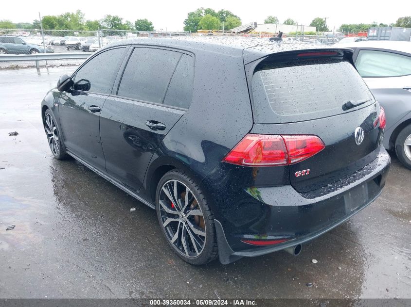 3VW447AU2FM078864 2015 Volkswagen Golf Gti 2.0T Autobahn W/Performance Package 4-Door