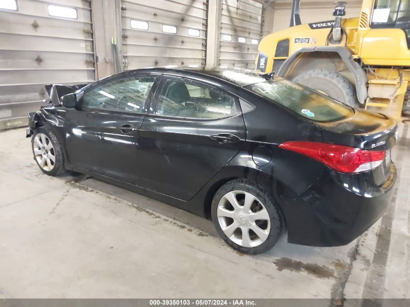 2013 Hyundai Elantra Limited VIN: KMHDH4AE5DU916226 Lot: 39350103