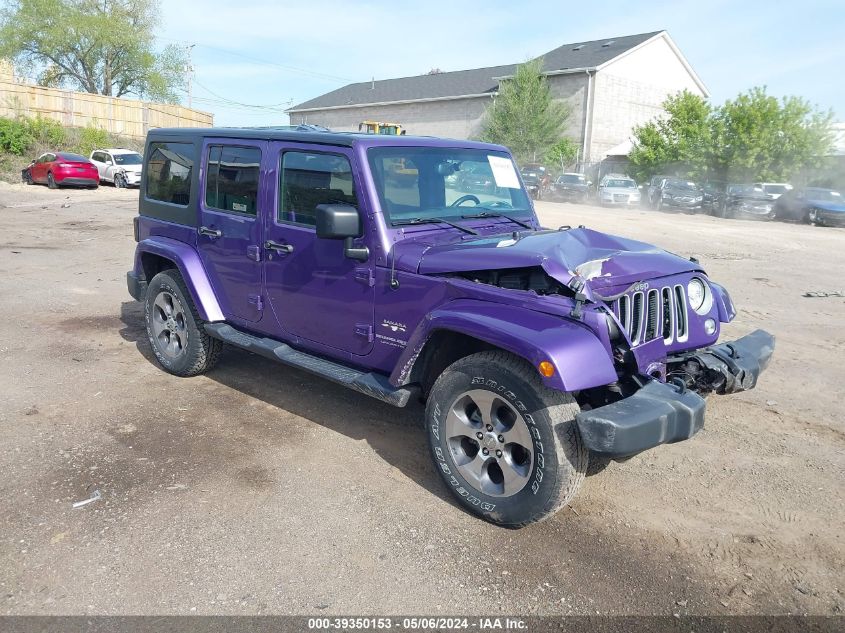 2018 Jeep Wrangler Jk Unlimited Sahara 4X4 VIN: 1C4HJWEG3JL807718 Lot: 39350153