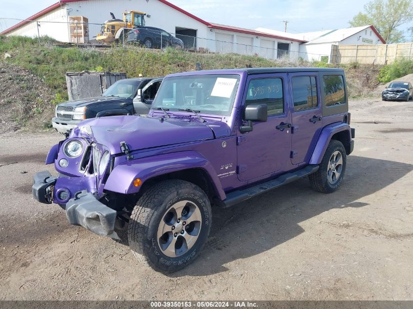 2018 Jeep Wrangler Jk Unlimited Sahara 4X4 VIN: 1C4HJWEG3JL807718 Lot: 39350153