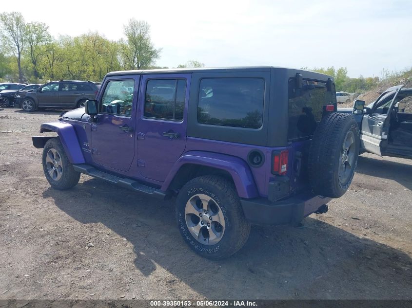 2018 Jeep Wrangler Jk Unlimited Sahara 4X4 VIN: 1C4HJWEG3JL807718 Lot: 39350153