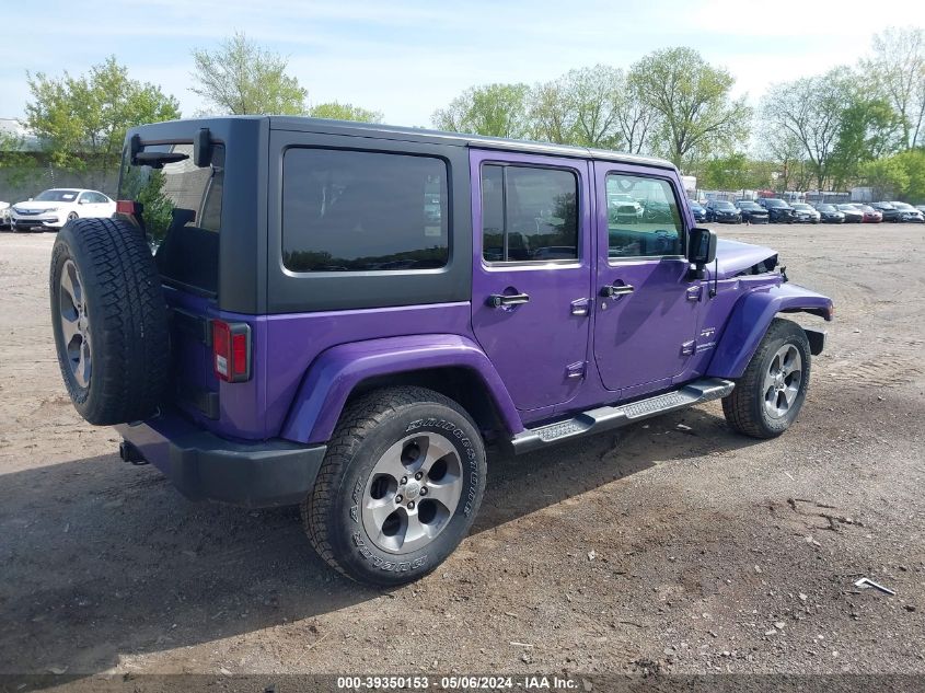 2018 Jeep Wrangler Jk Unlimited Sahara 4X4 VIN: 1C4HJWEG3JL807718 Lot: 39350153