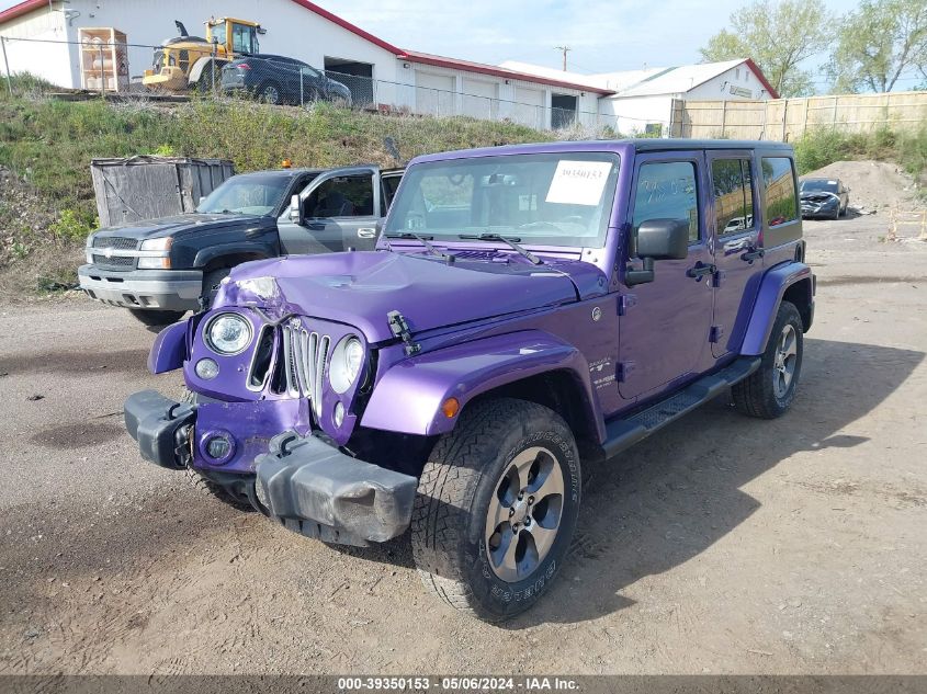 2018 Jeep Wrangler Jk Unlimited Sahara 4X4 VIN: 1C4HJWEG3JL807718 Lot: 39350153