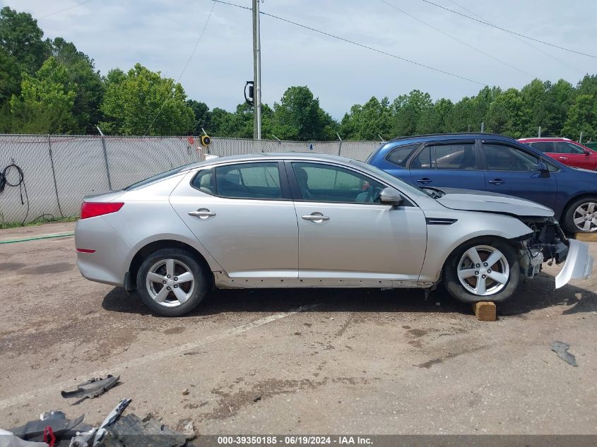 2014 Kia Optima Lx VIN: 5XXGM4A79EG300809 Lot: 39350185