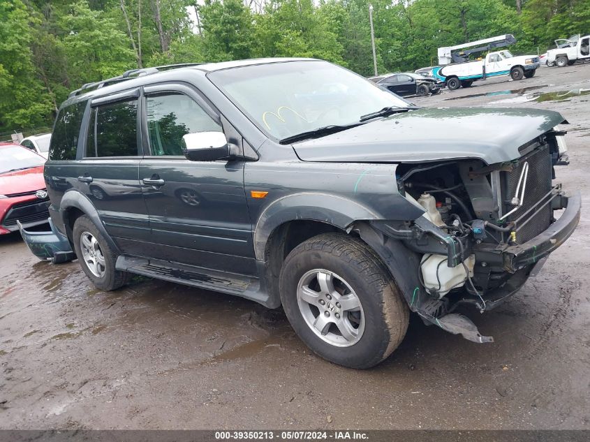 2006 Honda Pilot Ex-L VIN: 2HKYF186X6H523943 Lot: 39350213